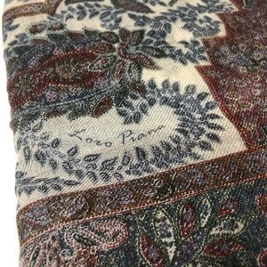 Loro Piana Multicolored Paisley Tapestry Scarf